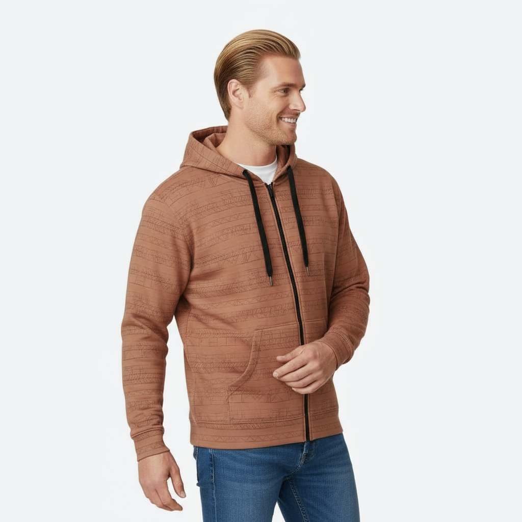 Sudadera Siroco Arena Con Capucha y Cremallera BüBe