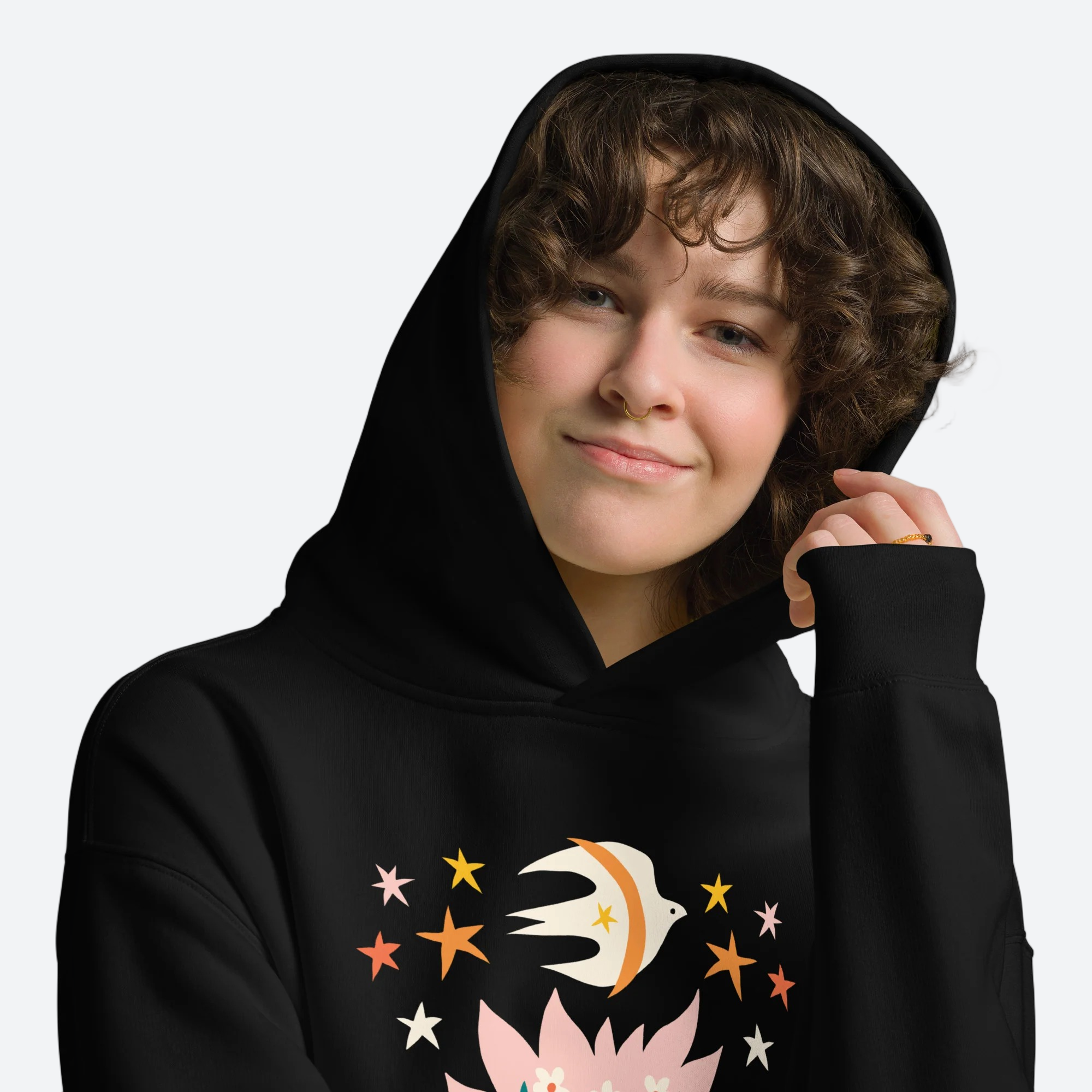 Sudadera Oversize Jardín Estelar BüBe