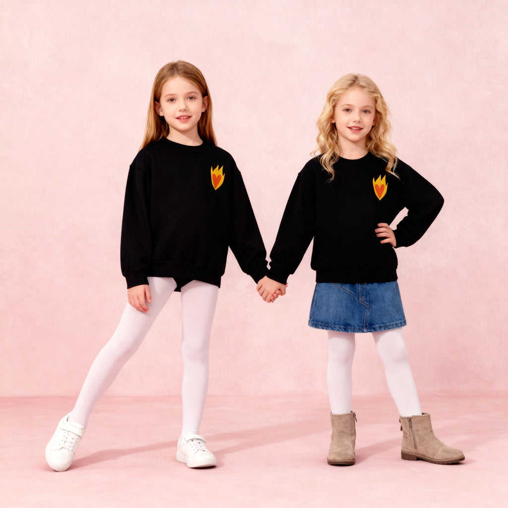 Sudadera Infantil Corazón - Bordado BüBe