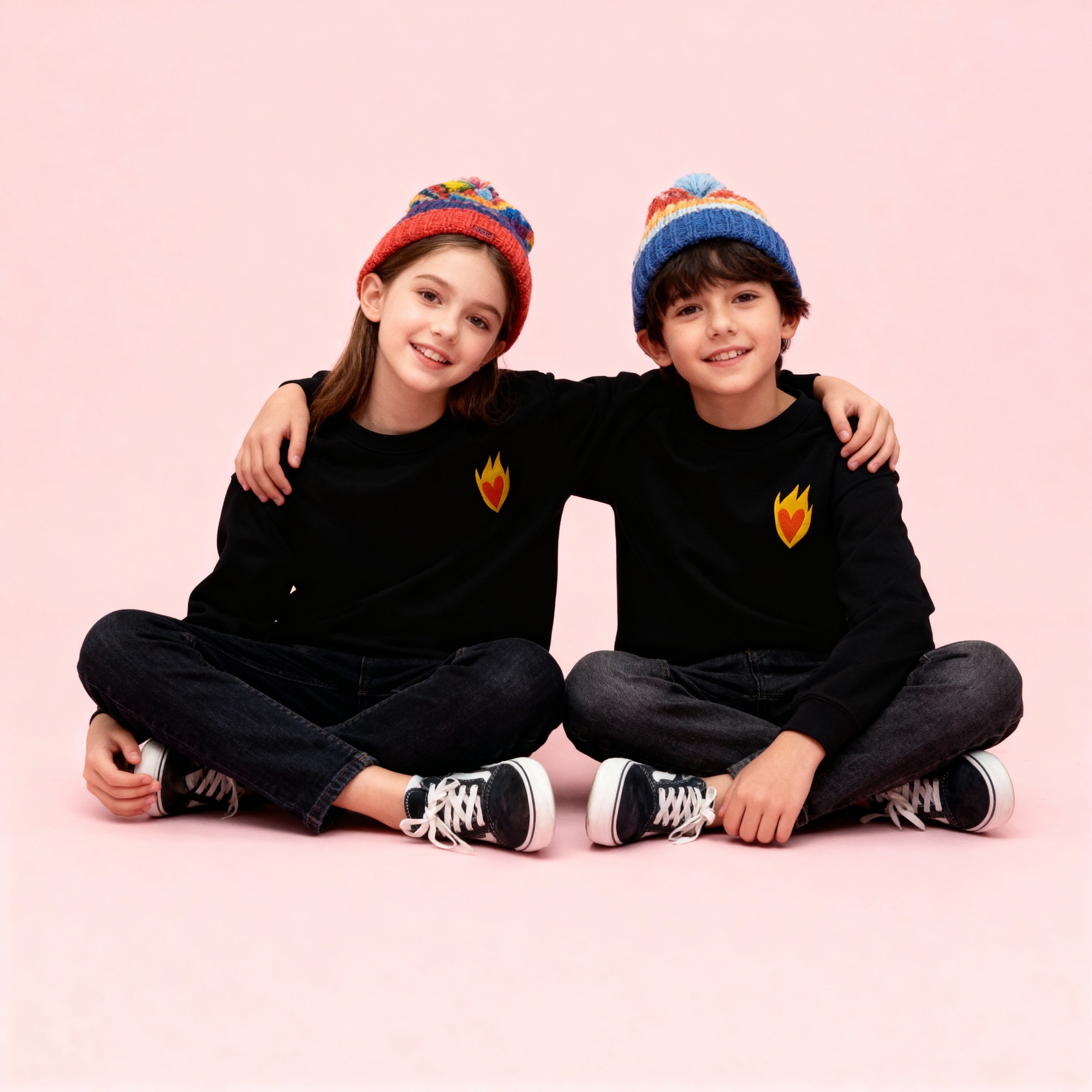 Sudadera Infantil Corazón - Bordado BüBe