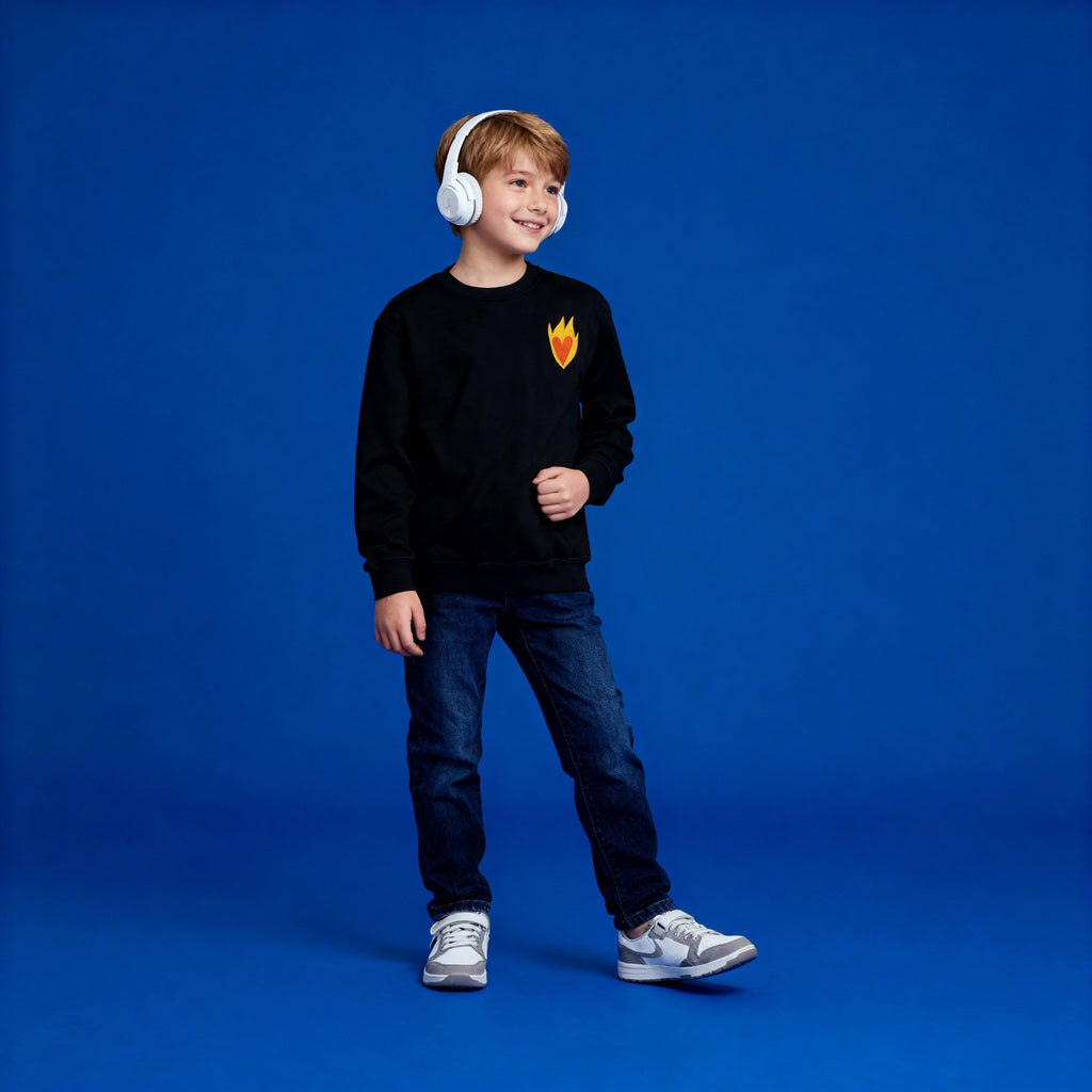 Sudadera Infantil Corazón - Bordado BüBe