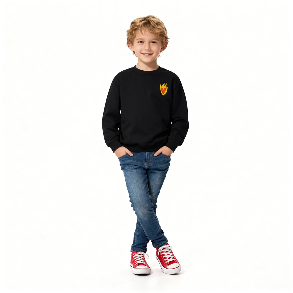 Sudadera Infantil Corazón - Bordado BüBe