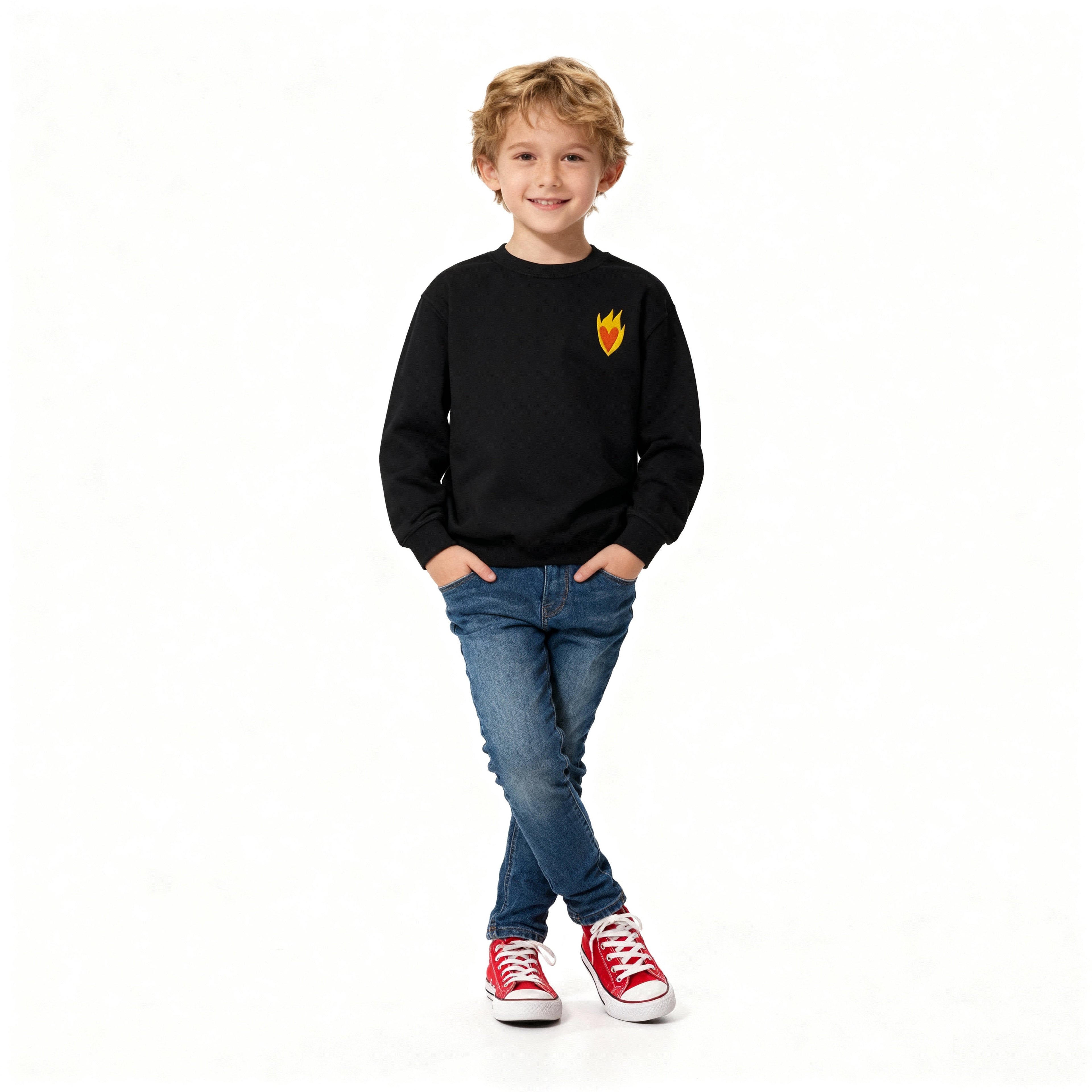 Sudadera Infantil Corazón - Bordado BüBe