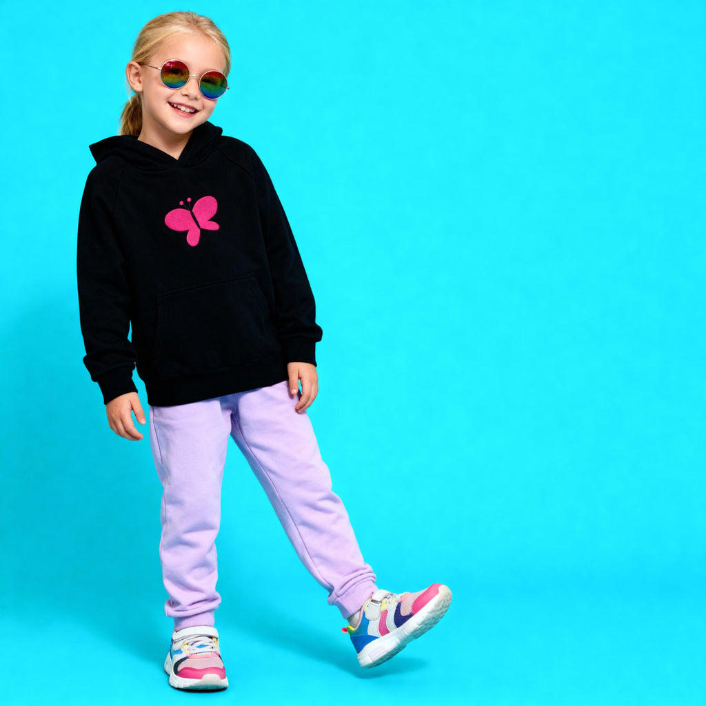 Sudadera Butterfly Glow - en algodón ecológico BüBe