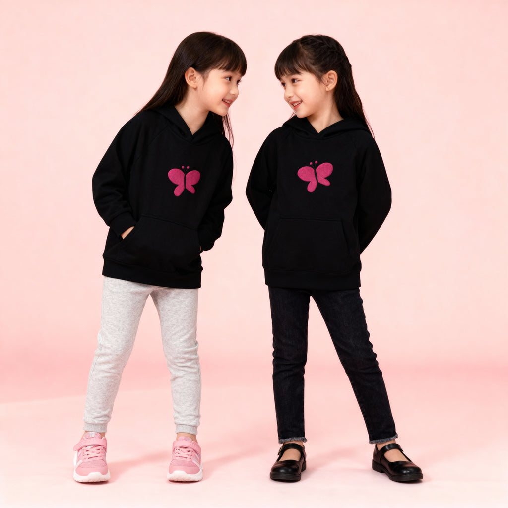 Sudadera Butterfly Glow - en algodón ecológico BüBe