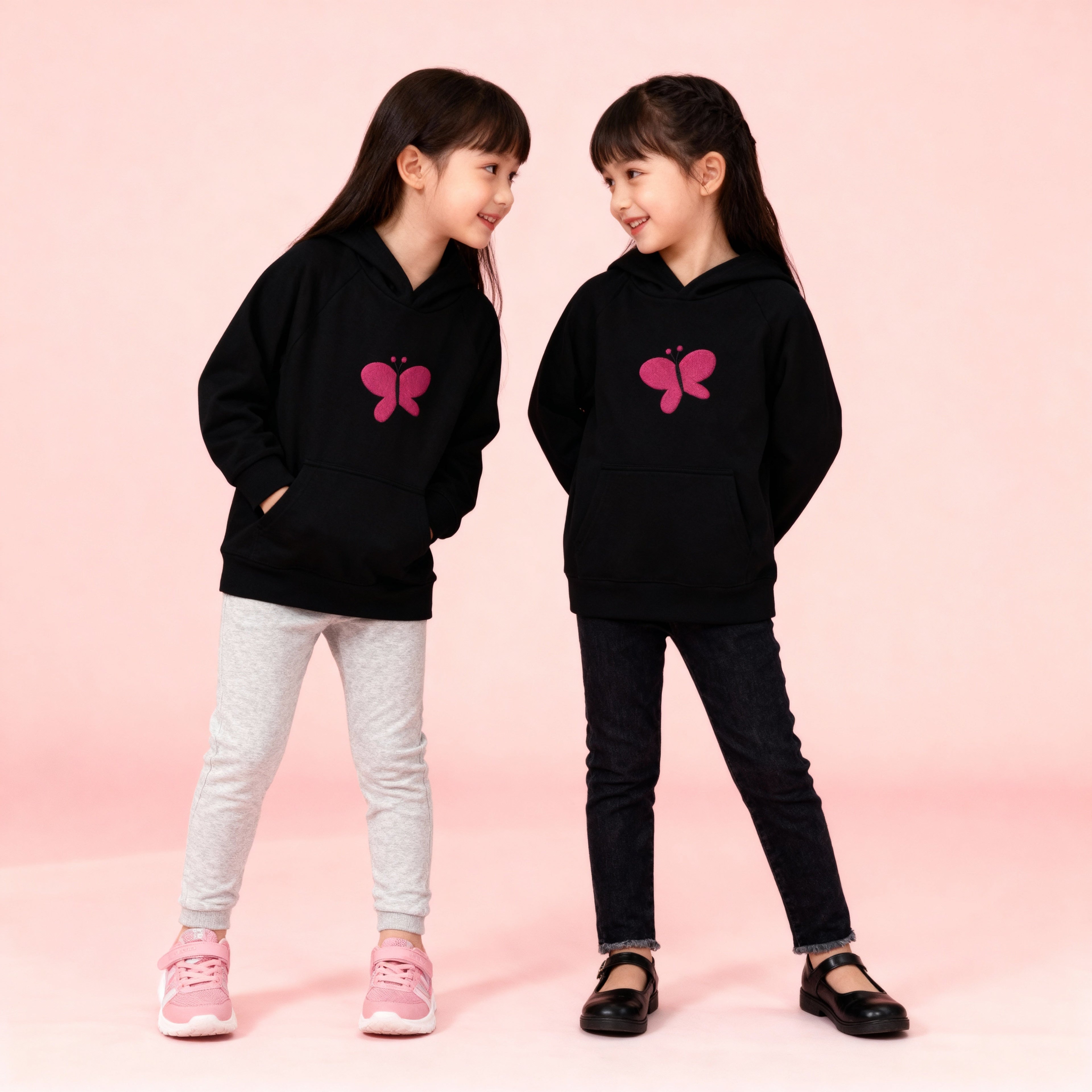 Sudadera Butterfly Glow - en algodón ecológico BüBe