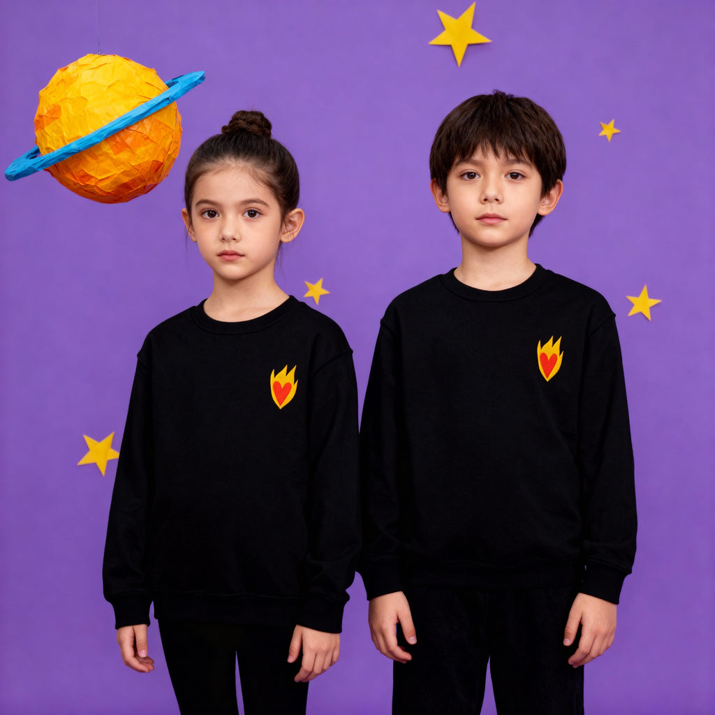 Sudadera Infantil Corazón - Bordado BüBe