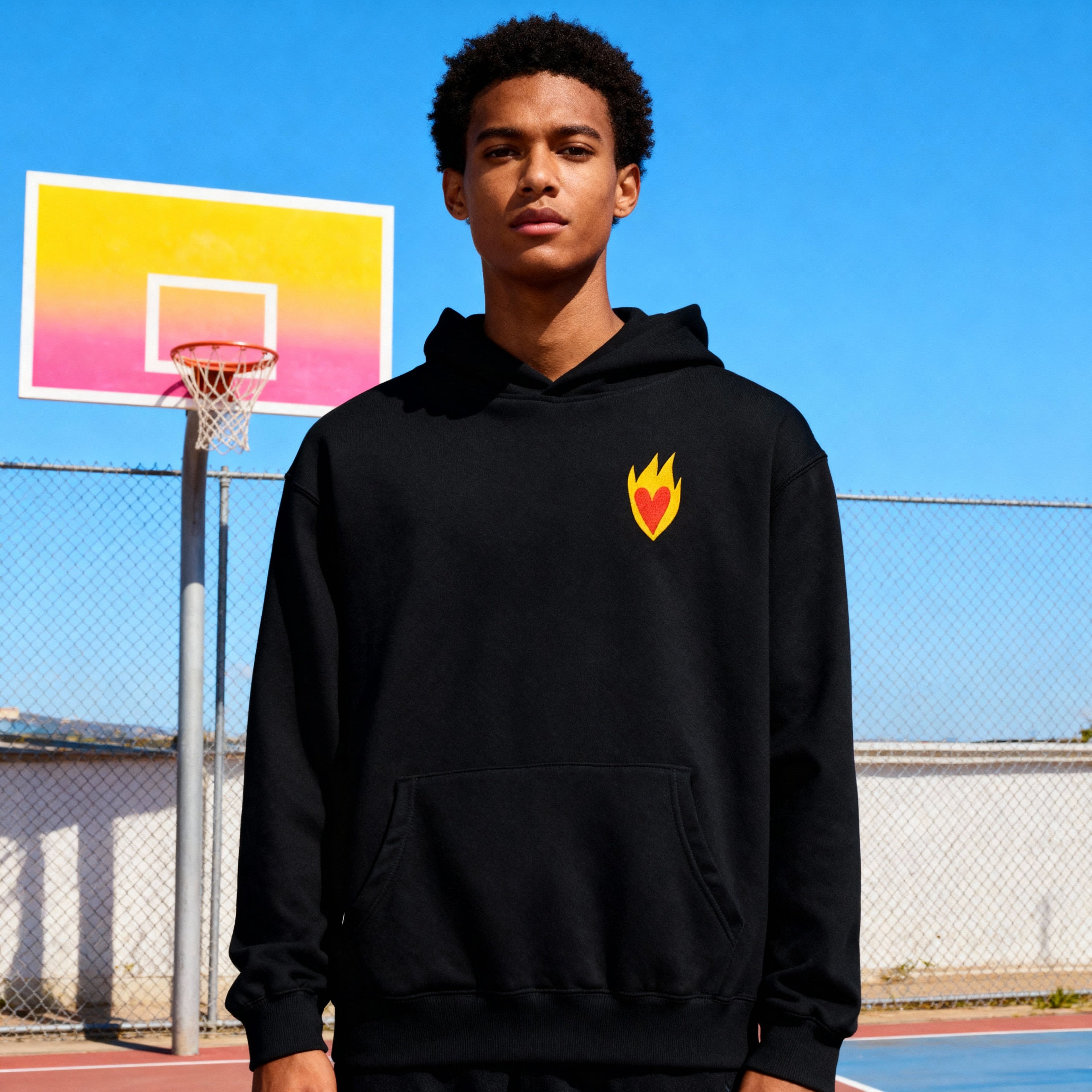 Sudadera Oversize Llama Minimal - Bordado BüBe