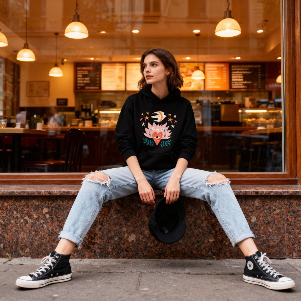 Sudadera Oversize Jardín Estelar BüBe