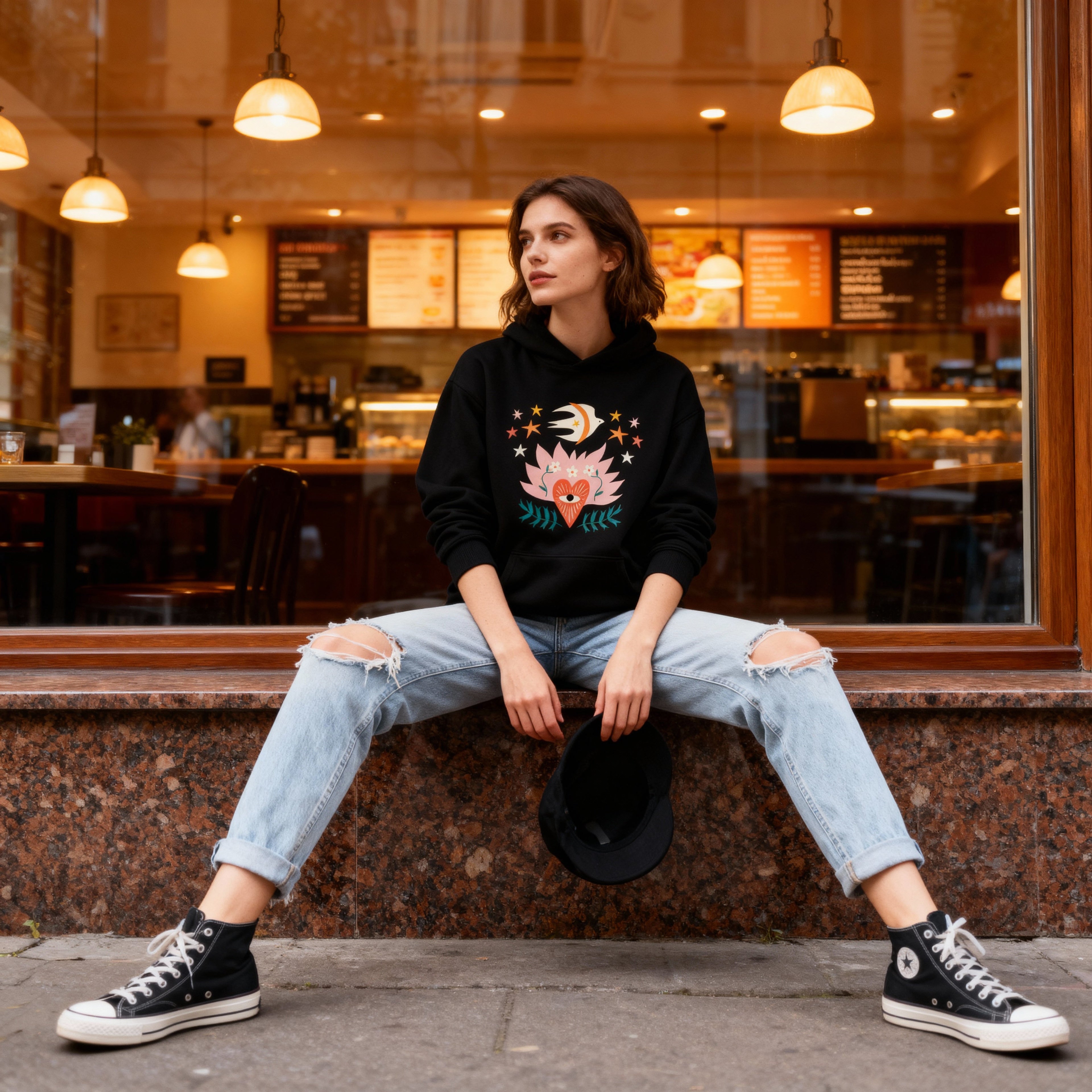 Sudadera Oversize Jardín Estelar BüBe