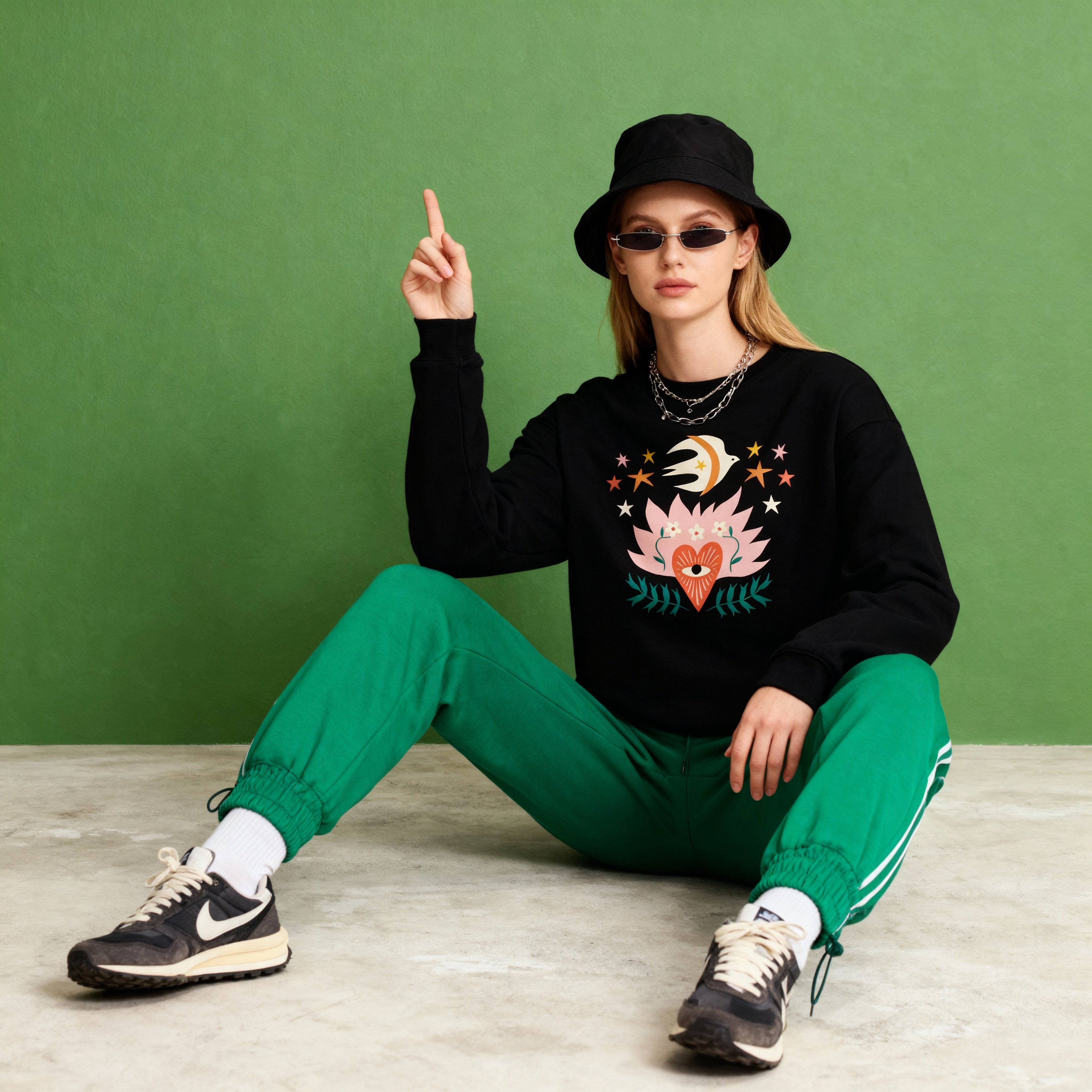 Sudadera Oversize Jardín Estelar BüBe