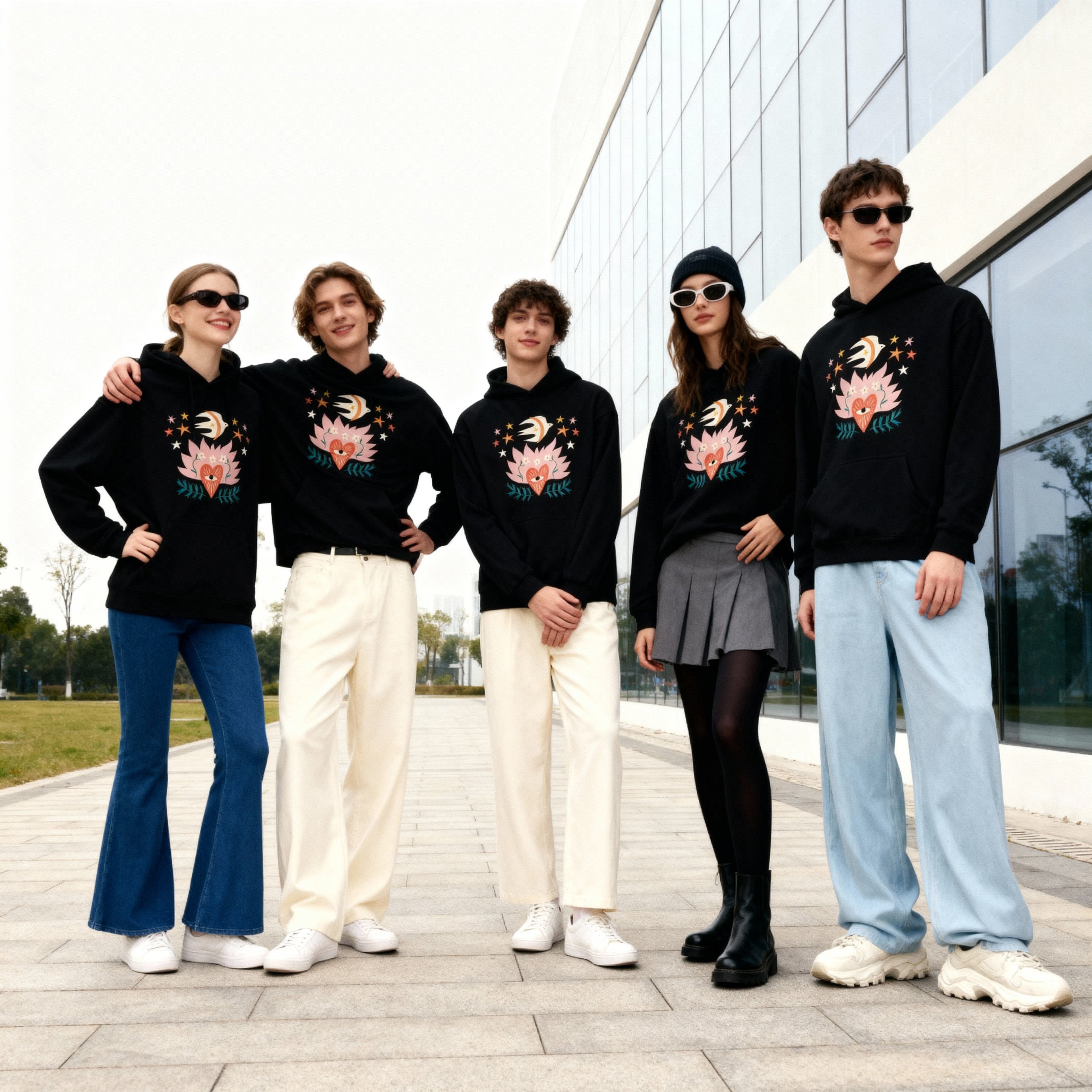 Sudadera Oversize Jardín Estelar BüBe