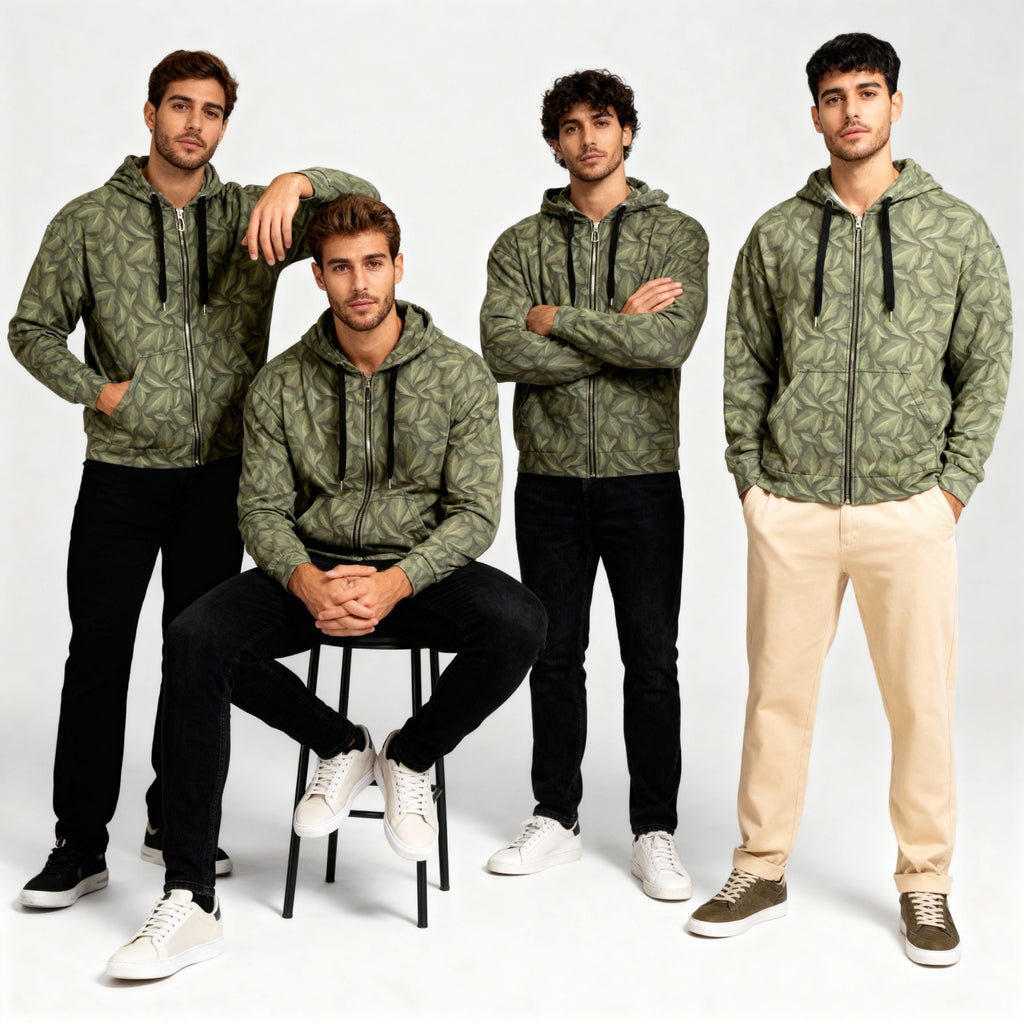 Sudadera con capucha y cremallera unisex BüBe