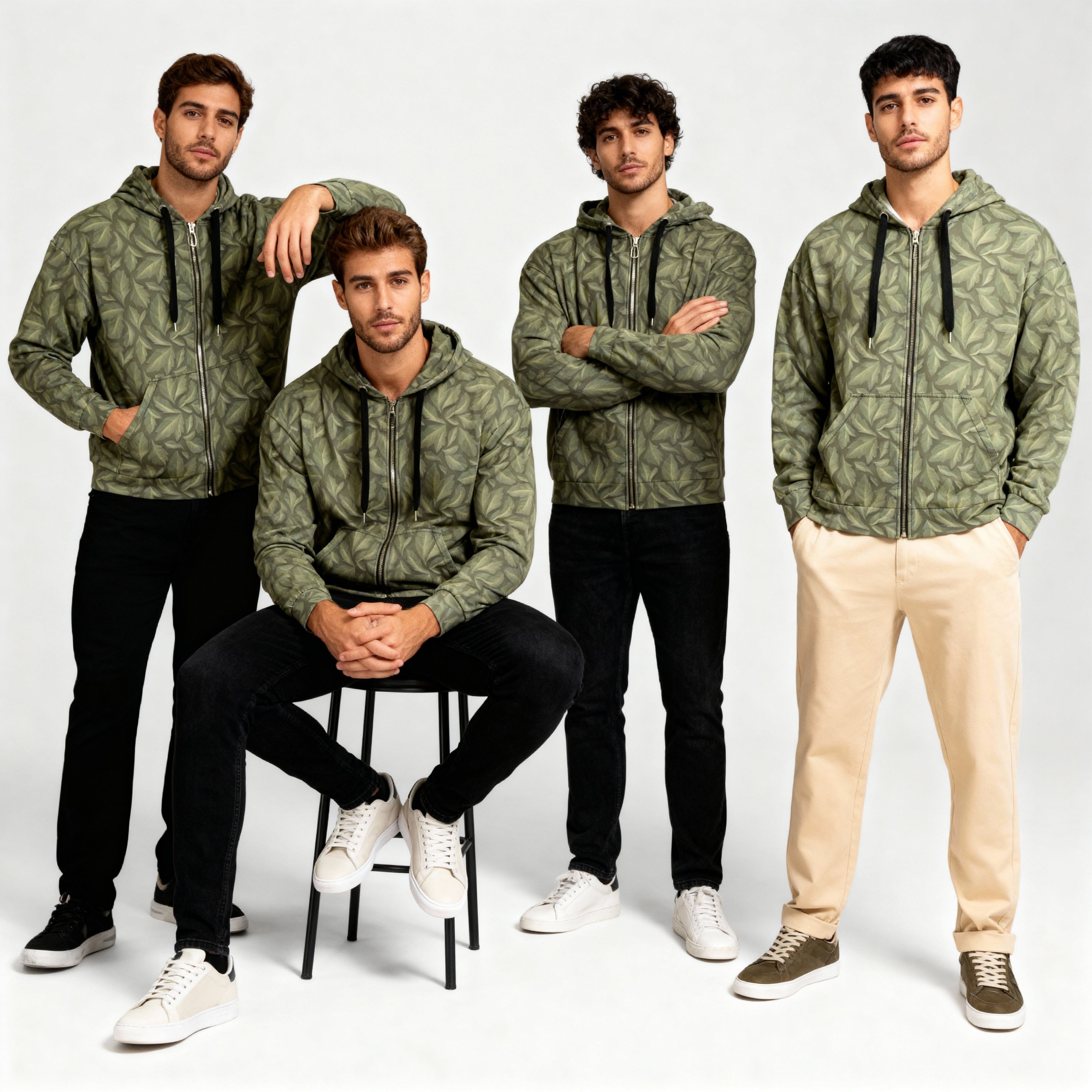 Sudadera con capucha y cremallera unisex BüBe