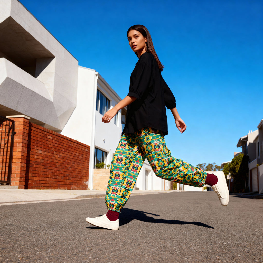 Pantalón ancho all over unisex