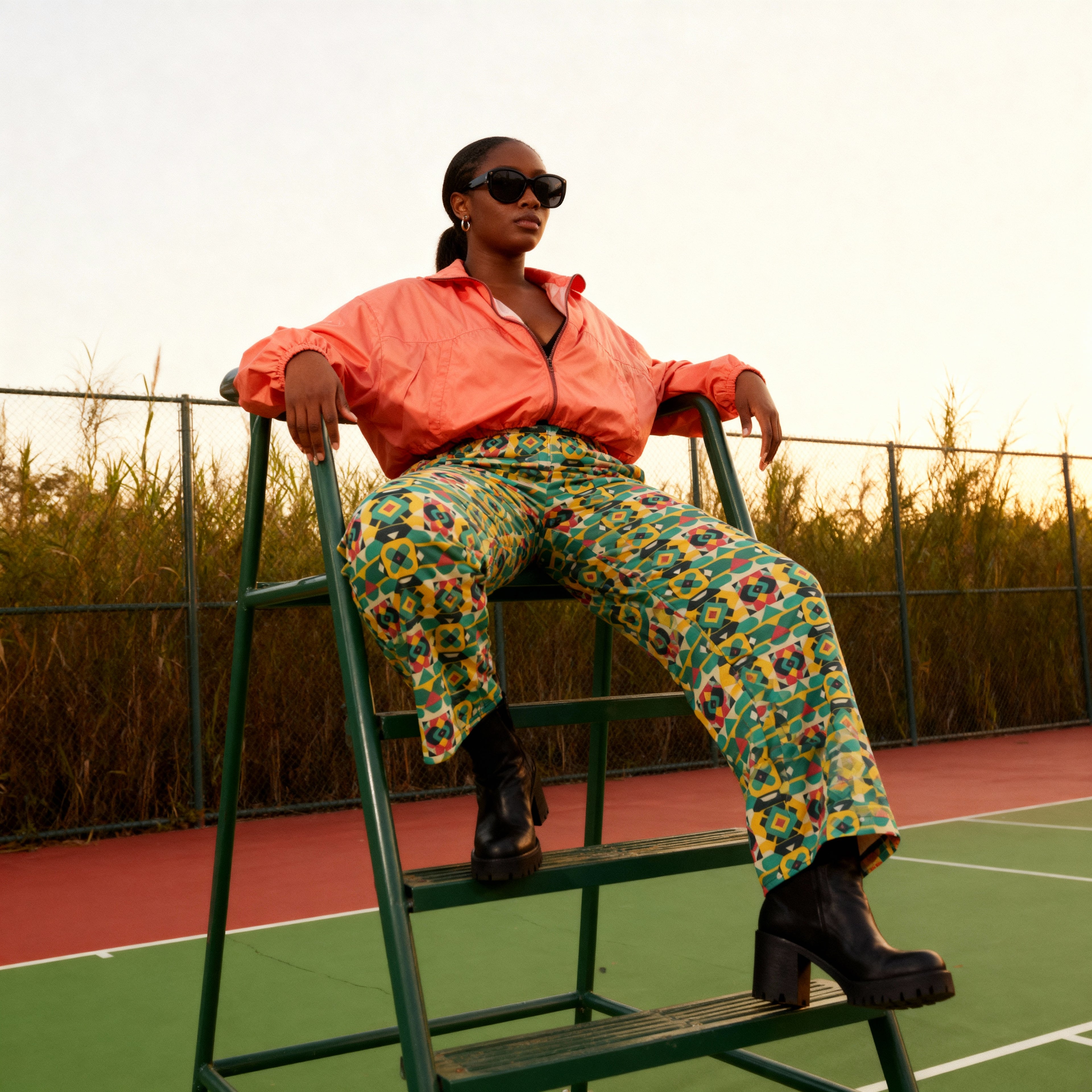 Pantalón ancho all over unisex