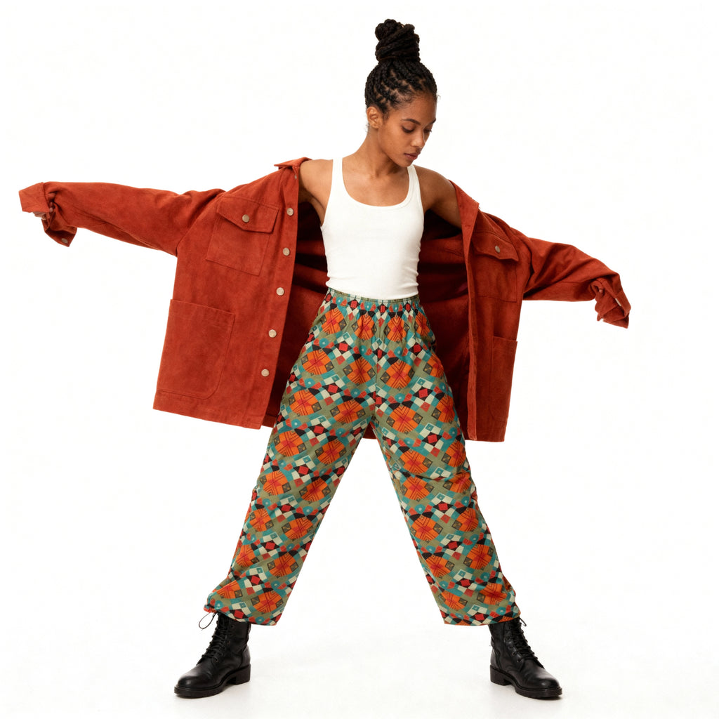 Pantalón ancho all over unisex