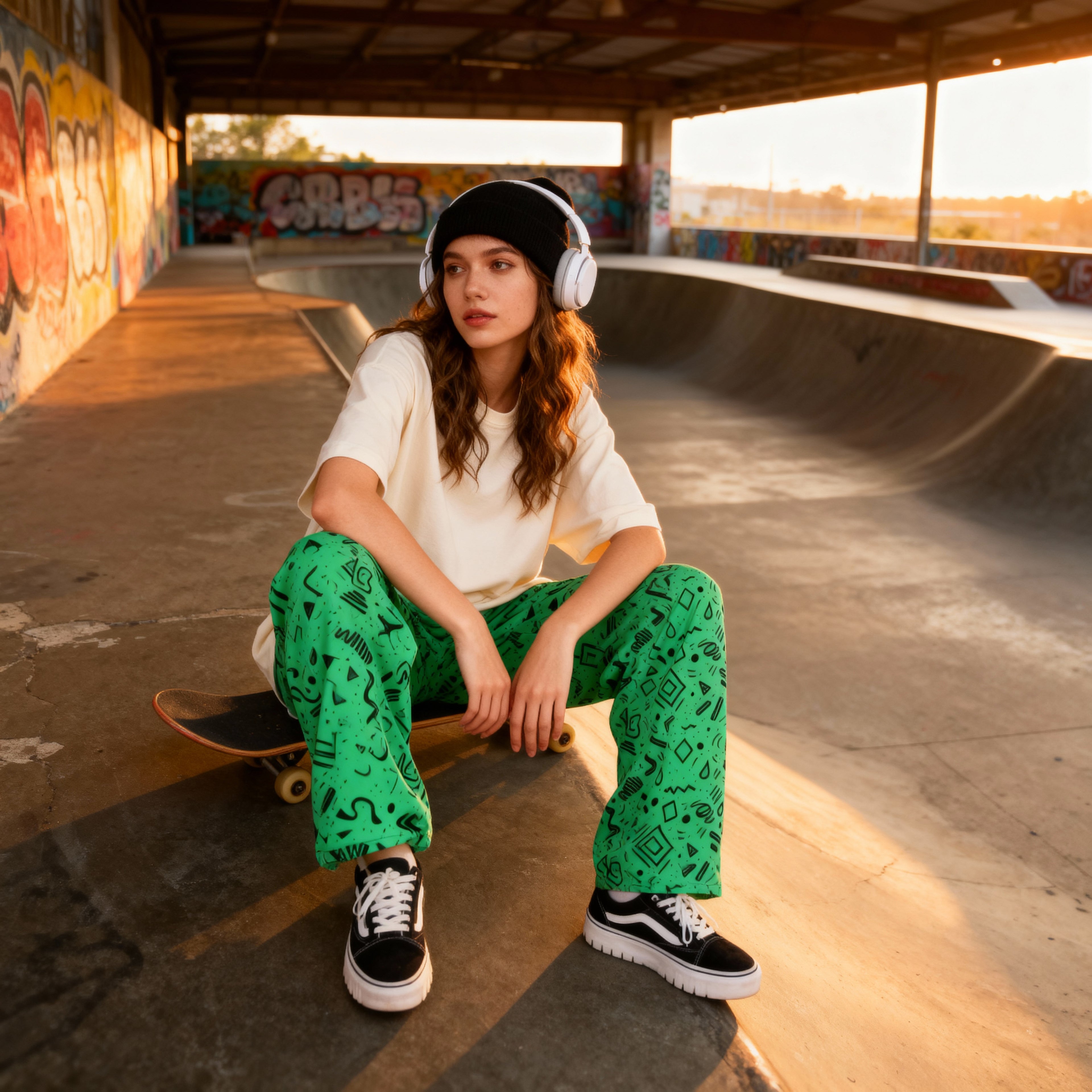 Nébula Lima – Pantalón de pierna ancha