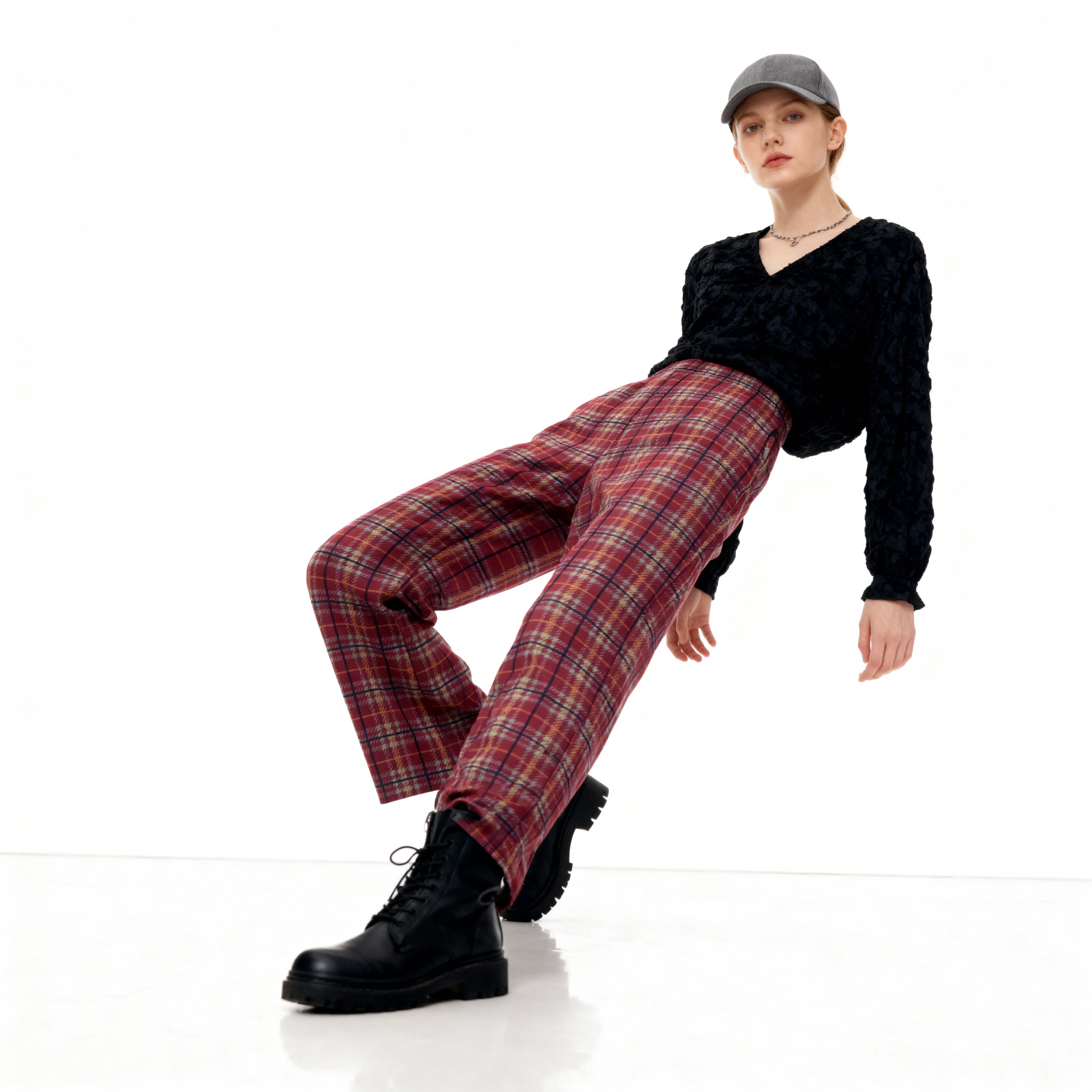 Pantalón Tartán Rubí