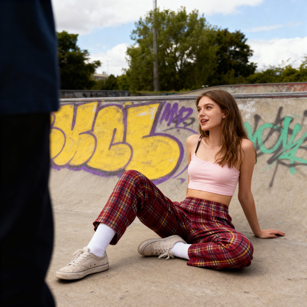 Pantalón Tartán Rubí